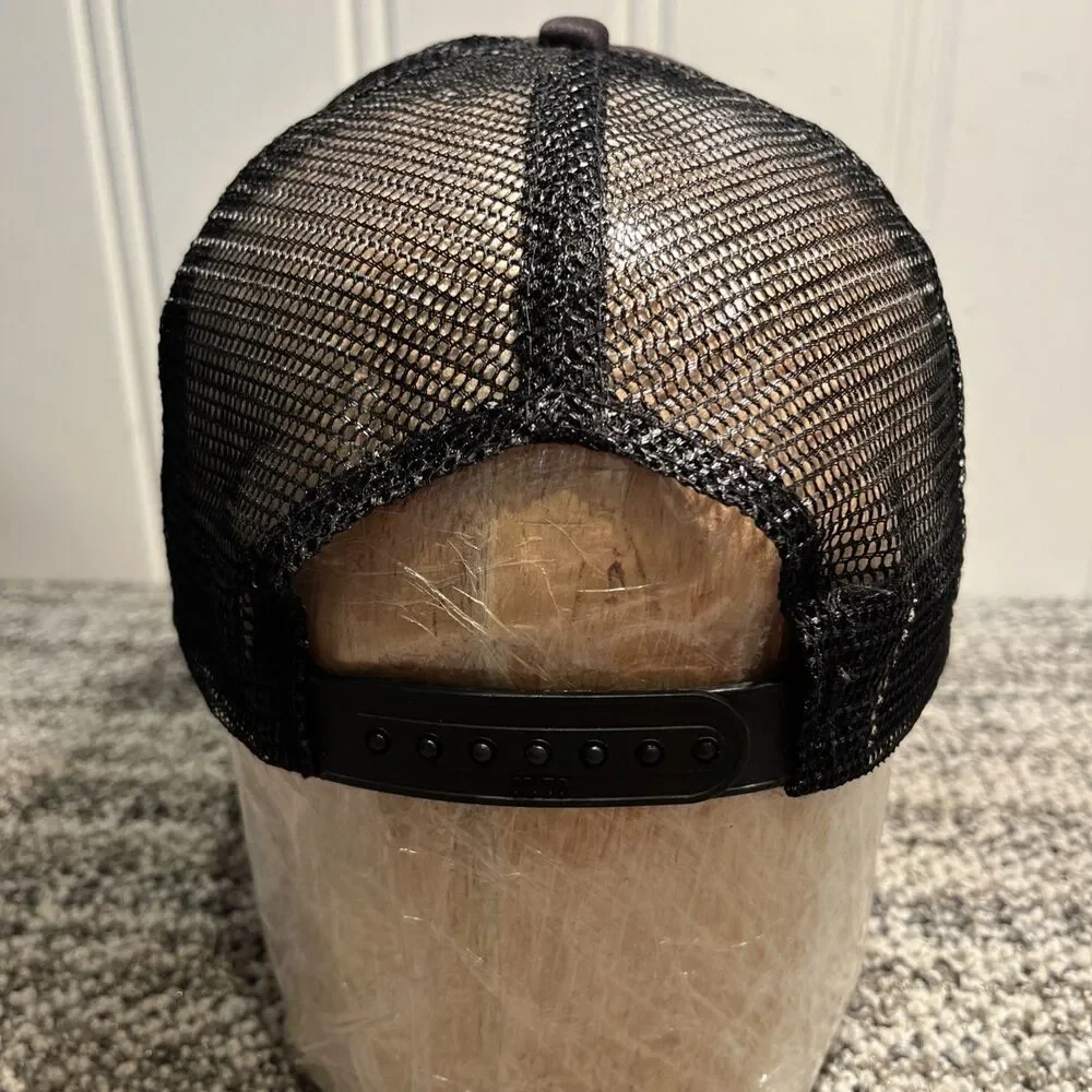 VTG Trident Trucker Hat Cap SnapBack Otto Black Foam Mesh Great Condition - Picture 5 of 9